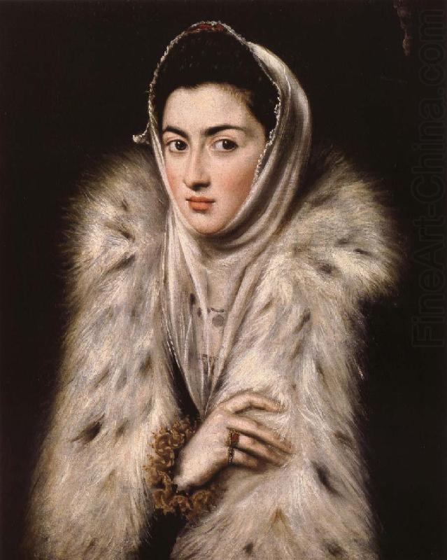 Lady in a fur wrap, El Greco